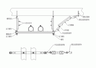 组合门型deep色客侧纵向大样图
