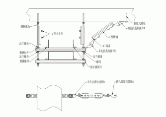 矩形风管deep色客侧向大样图